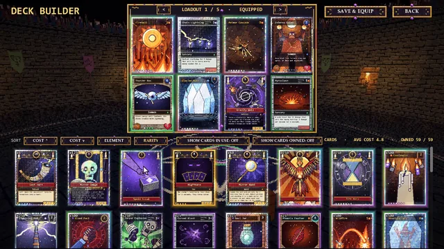 The deck builder and a foil collection